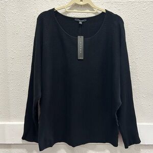 Cyrus Black Scoop Neck Dolman Sleeve Sweater NWT XL